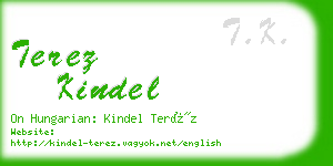 terez kindel business card